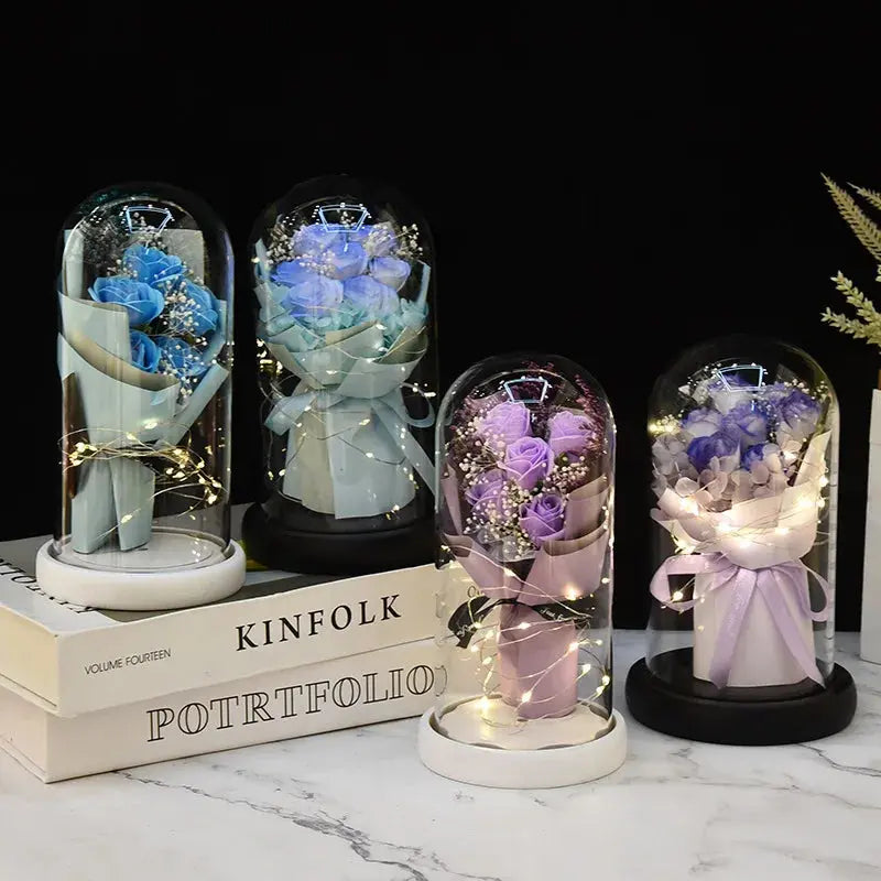 Gift for Girlfriend Eternal Rose LED Light Flower Luminous Decoration - USMGD0190 AliExpress-Dropship