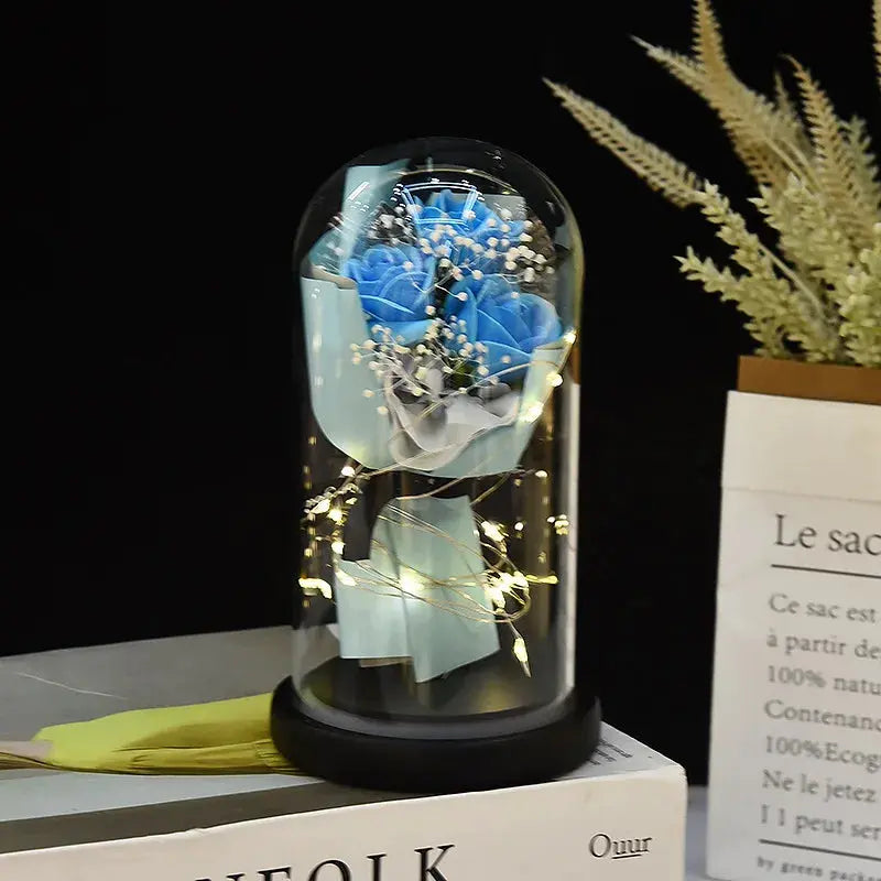 Gift for Girlfriend Eternal Rose LED Light Flower Luminous Decoration - USMGD0190 AliExpress-Dropship