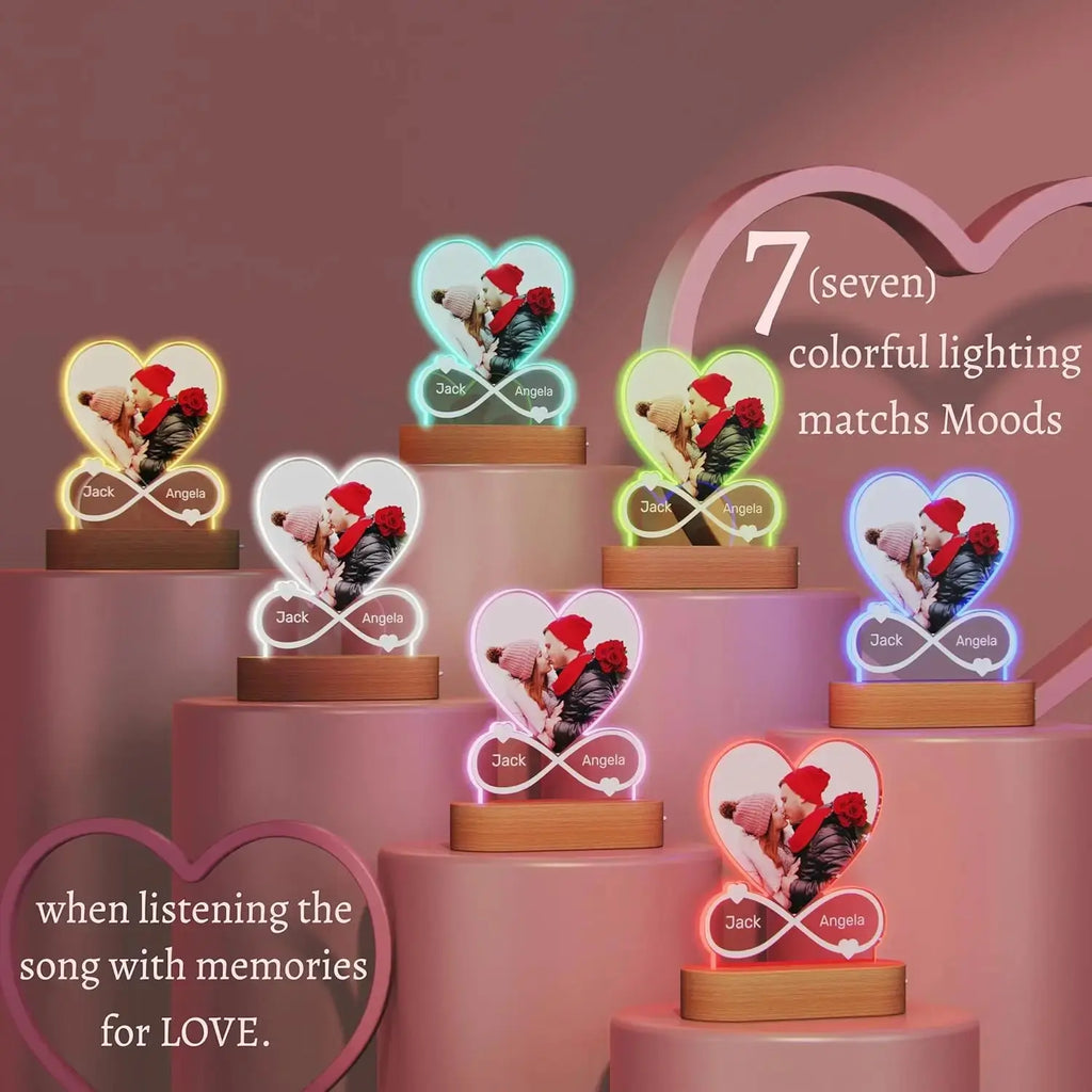 Spotify Music Plaque Gifts for Personalized Acrylic Photo Frame Lamp Couple - USMGD0202 AliExpress-Dropship