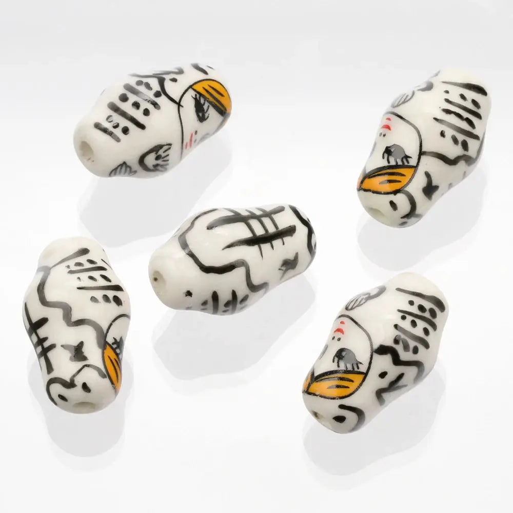 Doll Shape Patterns Ceramic Porcelain Loose Crafts Beads - USMJ0260 AliExpress-Dropship
