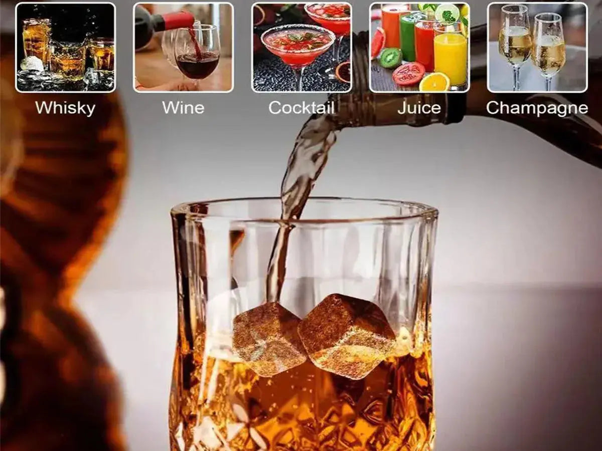 Whiskey Stones Glasses Set Granite Ice Cube For Whisky - USMGD0211 AliExpress-Dropship