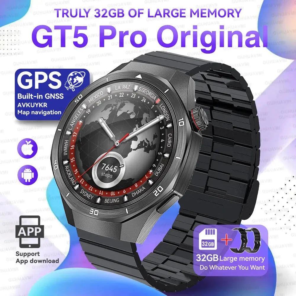 GT5 Pro Smart Watch Global Version Titanium Alloy Waterproof ON SALE 5% Discount - USM0217 AliExpress-Dropship