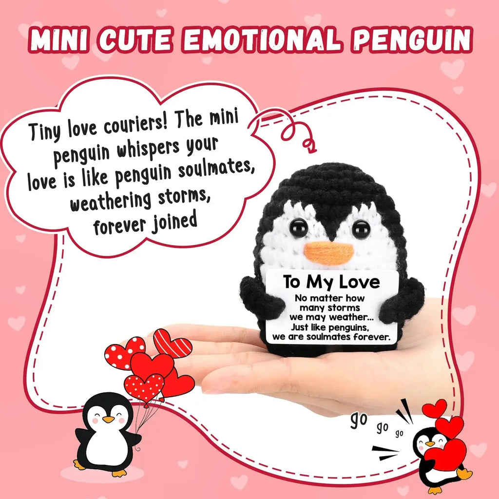 To My Love Handmade Crochet Penguin Valentine's Day - USMGD0207 AliExpress-Dropship
