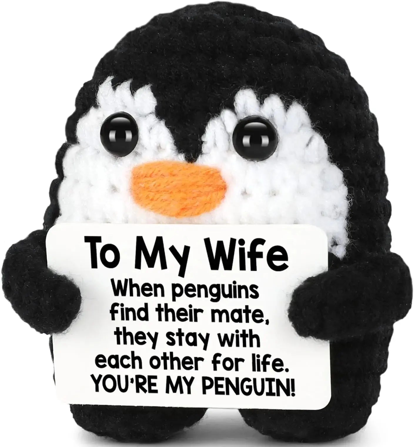 To My Love Handmade Crochet Penguin Valentine's Day - USMGD0207 AliExpress-Dropship