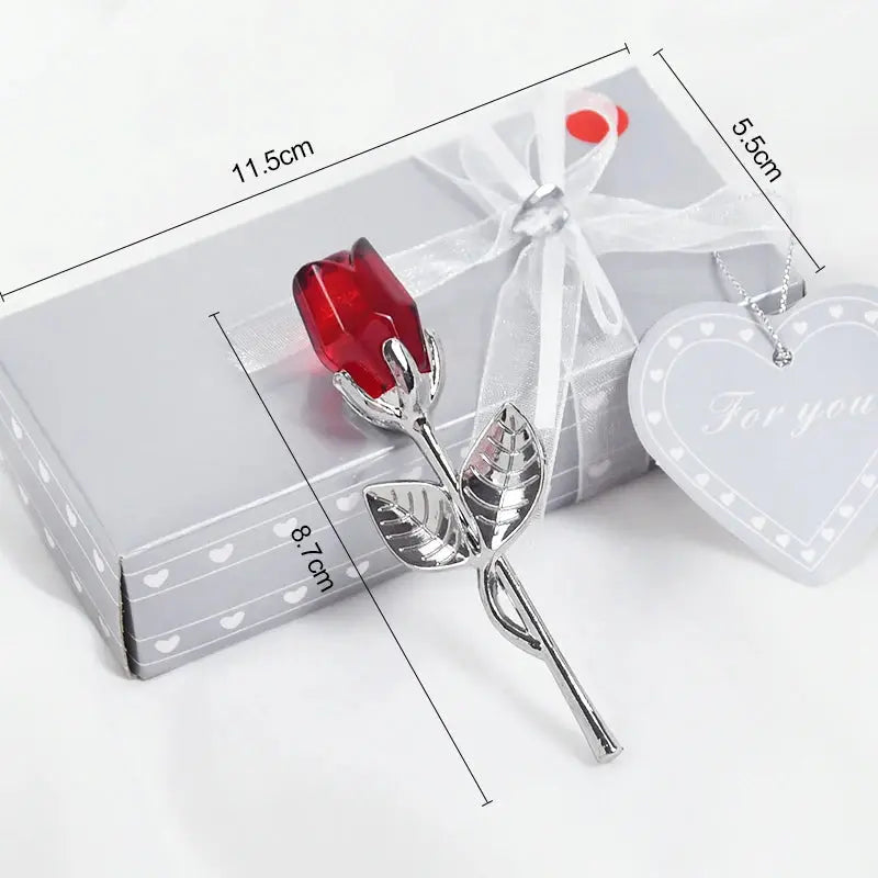 Gift I Love You Crystal Bear Artificial Rose Flowers - USMGD0184 AliExpress-Dropship