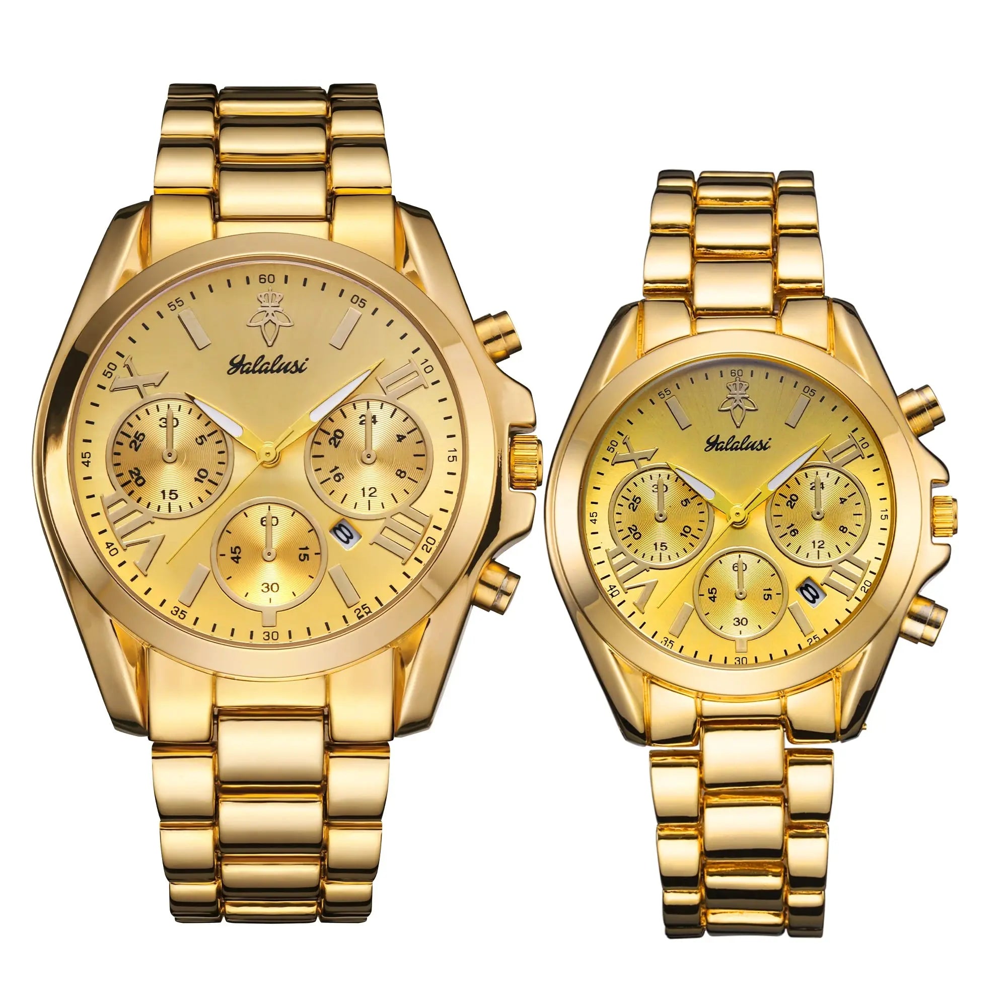 Gold Luxury Couple Watch Box Watch Remover Vacuum Plating - USMJ0253 AliExpress-Dropship