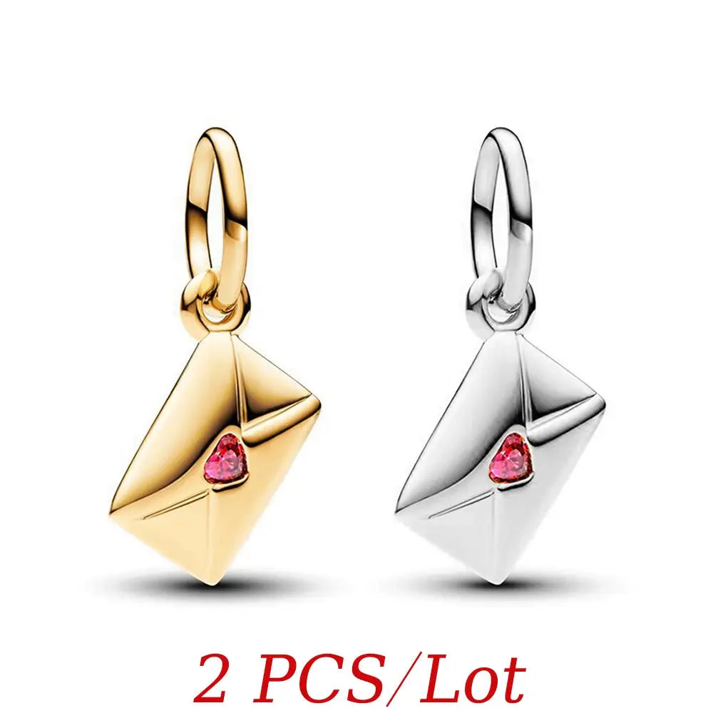 Love Letter Envelope Dangle Charm Fit Original Pan Bracelet - USMJ0266 AliExpress-Dropship