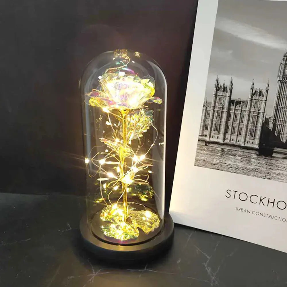 Gift for Girlfriend Eternal Rose LED Light Flower Luminous Decoration - USMGD0190 AliExpress-Dropship