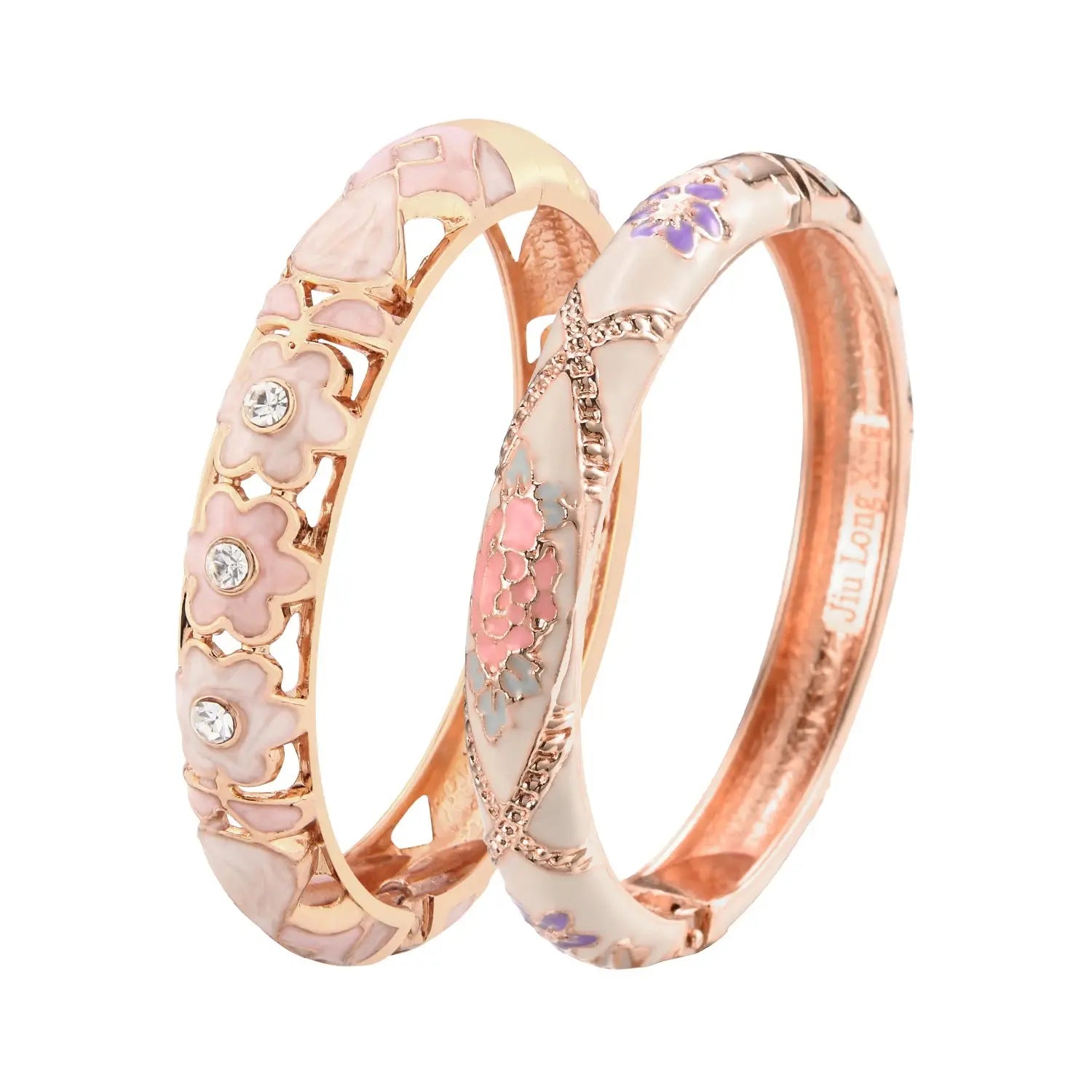 Bangle For Women Double Enamel Bangle Set Cloisonne - USMJ0265 AliExpress-Dropship