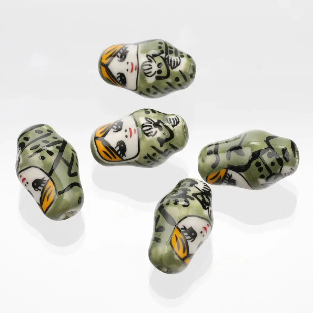Doll Shape Patterns Ceramic Porcelain Loose Crafts Beads - USMJ0260 AliExpress-Dropship