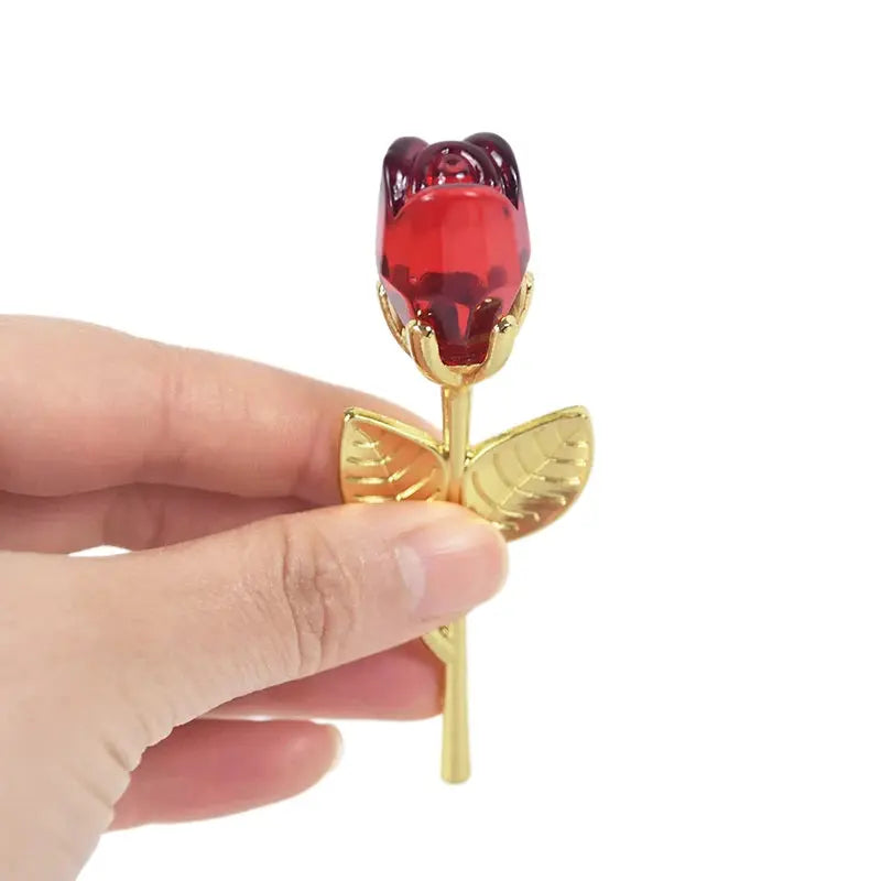 Gift I Love You Crystal Bear Artificial Rose Flowers - USMGD0184 AliExpress-Dropship