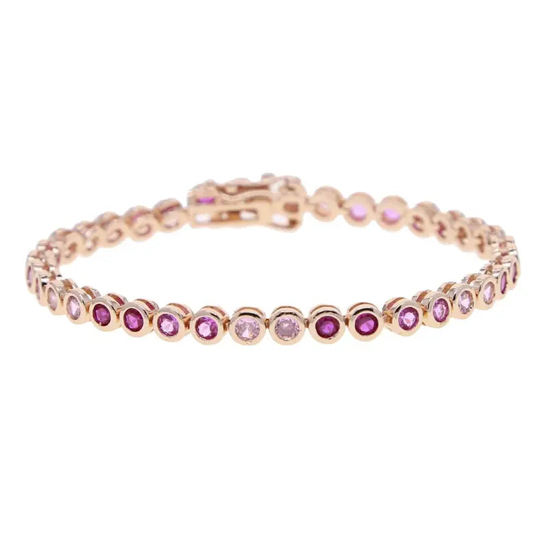 Bezel Cubic Zirconia 5A CZ Tennis Chain Bracelet - USMJ0227 AliExpress-Dropship