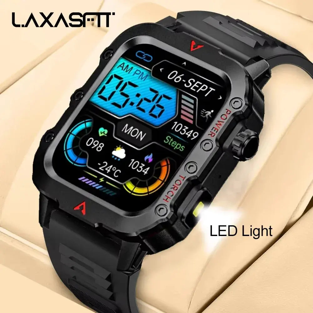 LAXASFIT New Men's Smart Watch LED Outdoor Sports - ON SALE 5% Discount - USMJ0283 AliExpress
