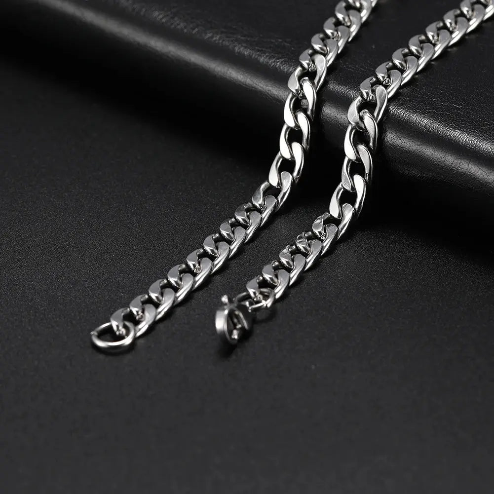 Cuban Chain Stainless Steel Necklaces for Men - USMJ0224 AliExpress-Dropship