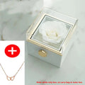 Heart Engraved Name Steel Necklace Eternal Rose Box Wedding Ring Box - USMJ0214 AliExpress-Dropship