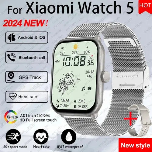 Xiaomi Watch 5 Men Women HD AMOLED Screen Heart - ON SALE 10% Discount - USMW0296 AliExpress