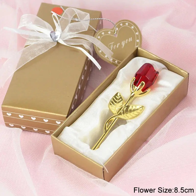 Gift I Love You Crystal Bear Artificial Rose Flowers - USMGD0184 AliExpress-Dropship