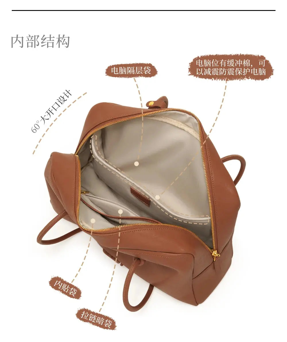 Large Briefcase Retro Women Boston Bag Fashion - USMJ0266 AliExpress-Dropship