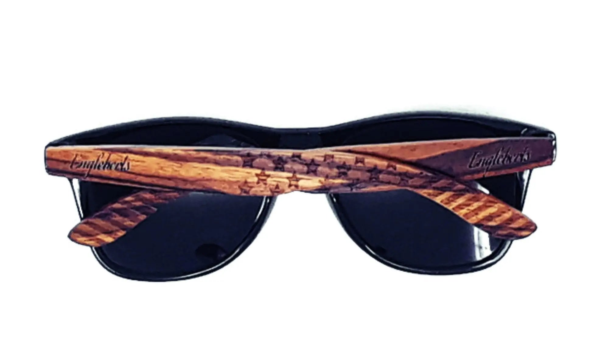 Zebrawood Sunglasses, Stars and Bars, Polarized - USMOD0110 Purple Ariadne