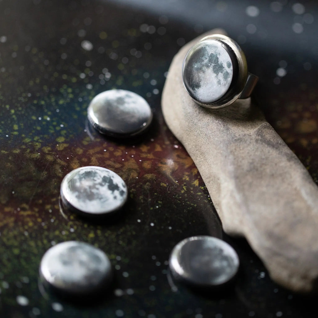 Interchangeable Moon Phase Ring - USMJ0334 DC-Yugen Handmade