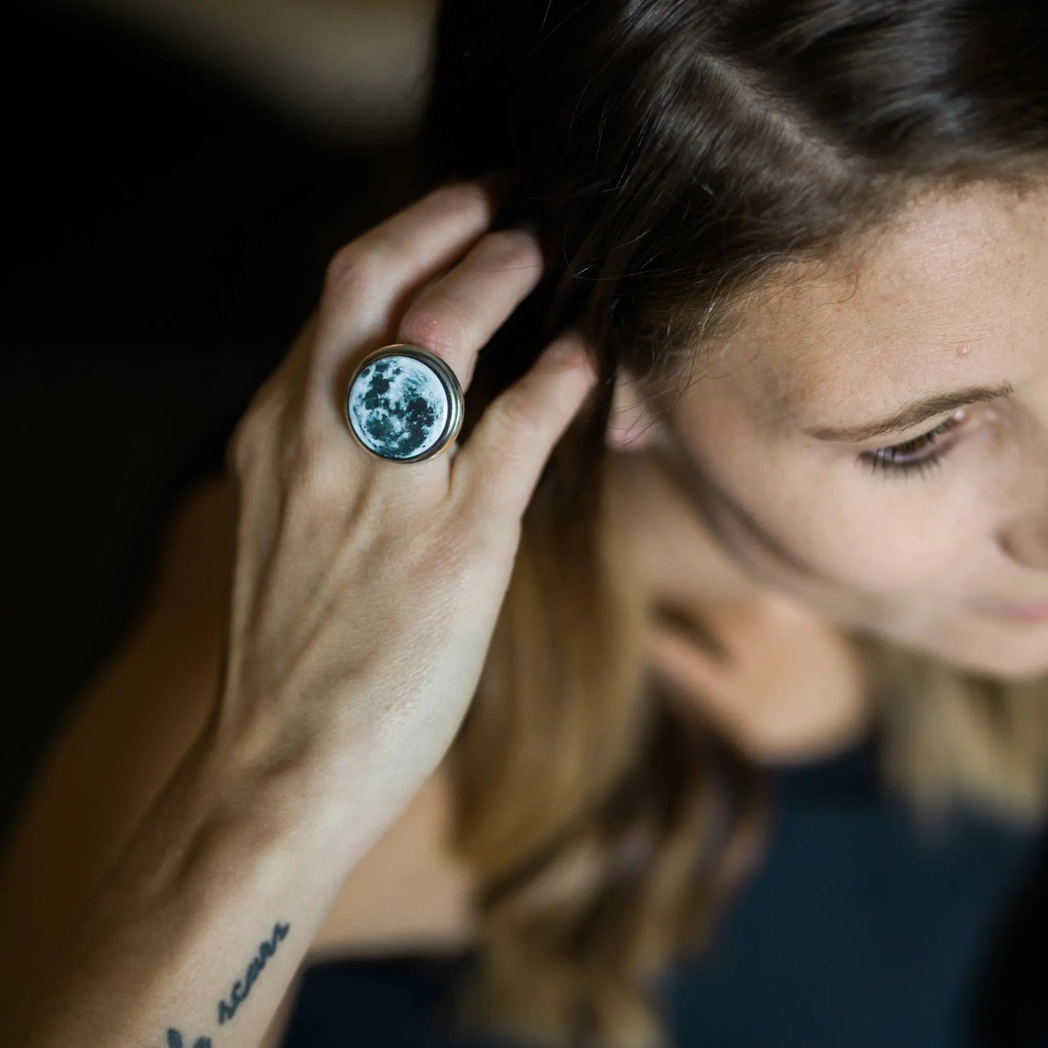 Interchangeable Moon Phase Ring - USMJ0334 DC-Yugen Handmade
