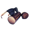 Zebrawood Sunglasses, Stars and Bars, Polarized - USMOD0110 Purple Ariadne