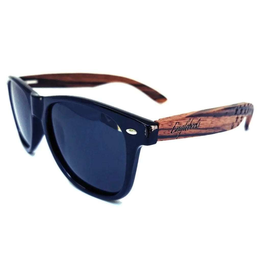 Zebrawood Sunglasses, Stars and Bars, Polarized - USMOD0110 Purple Ariadne