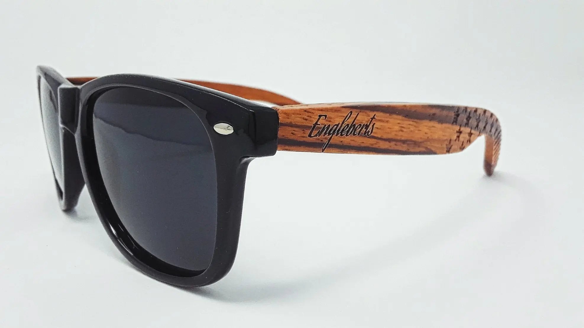 Zebrawood Sunglasses, Stars and Bars, Polarized - USMOD0110 Purple Ariadne