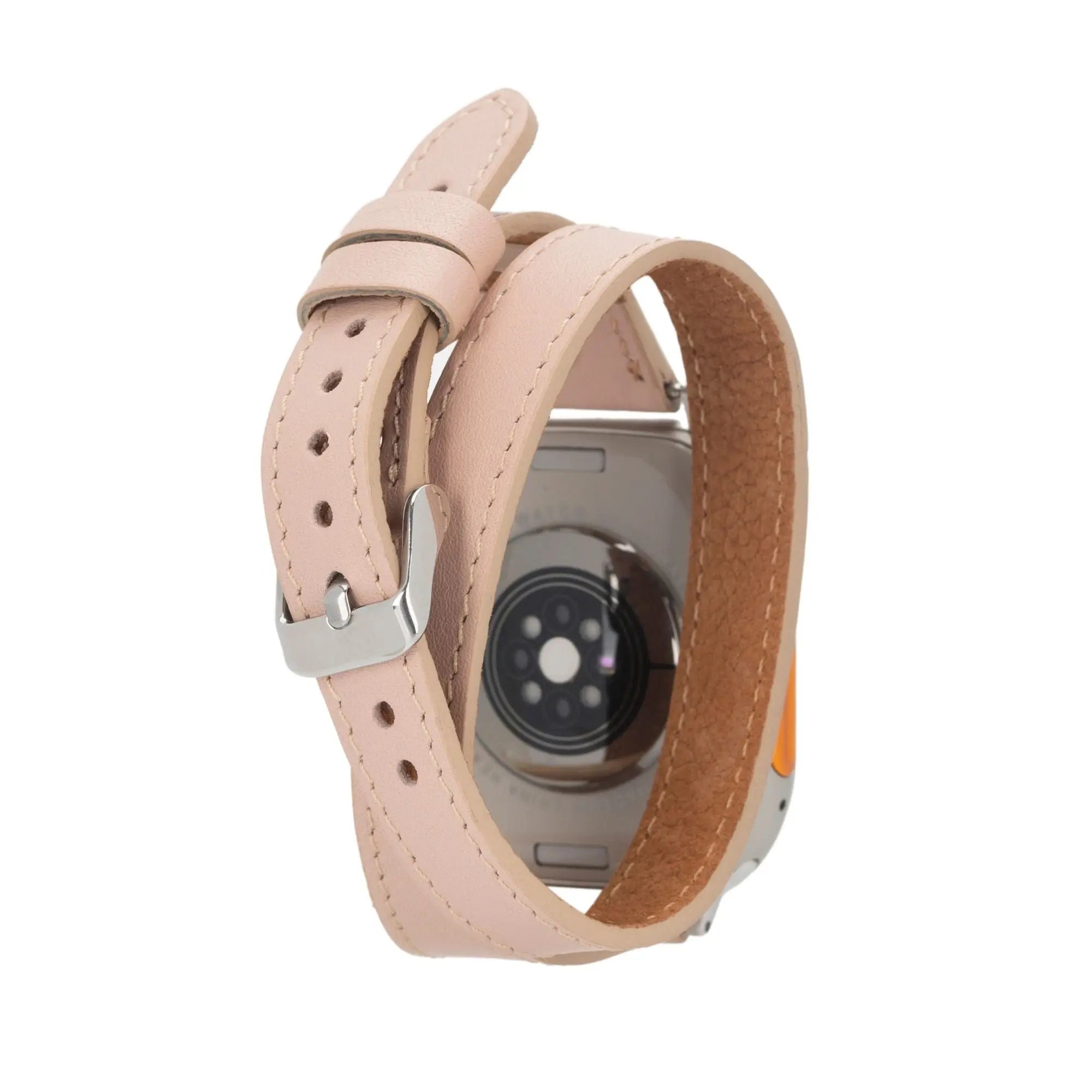Basin Double Tour Leather Bands for Apple Watch 9, Ultra 2 and SE - USMW0340 DC-TORONATA