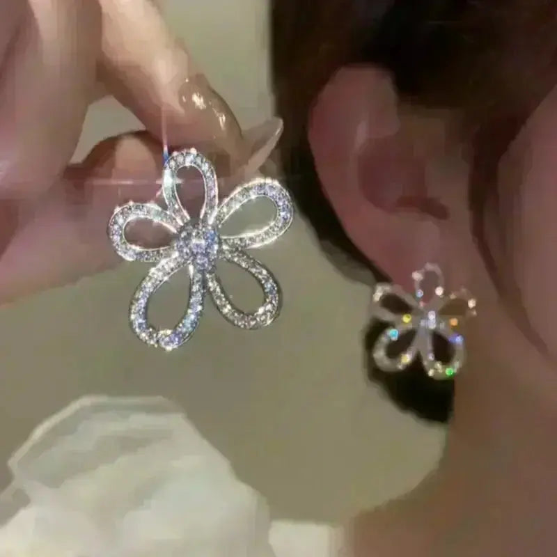 Green Crystal Golden Leaves Earrings for Women - USM003 US-GiftStore-4U