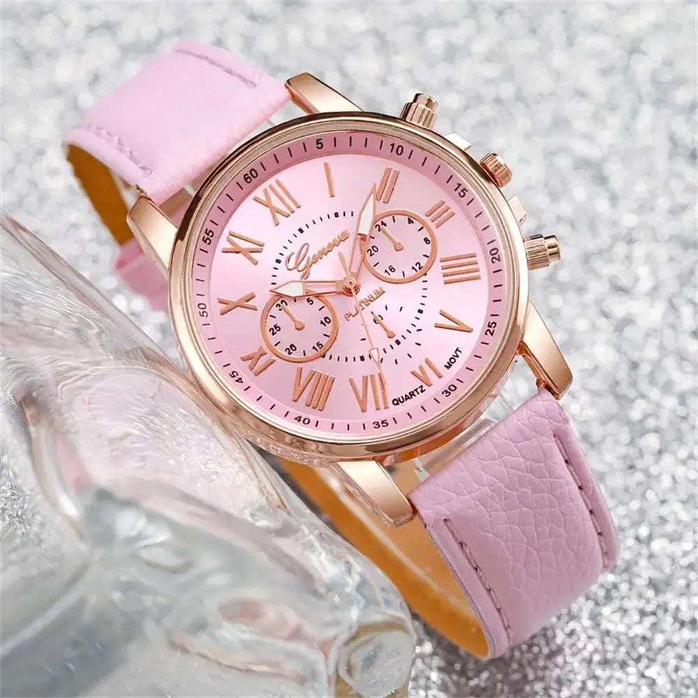 6PCS/Set Fashion Women's Quartz Watch - USMW0297
