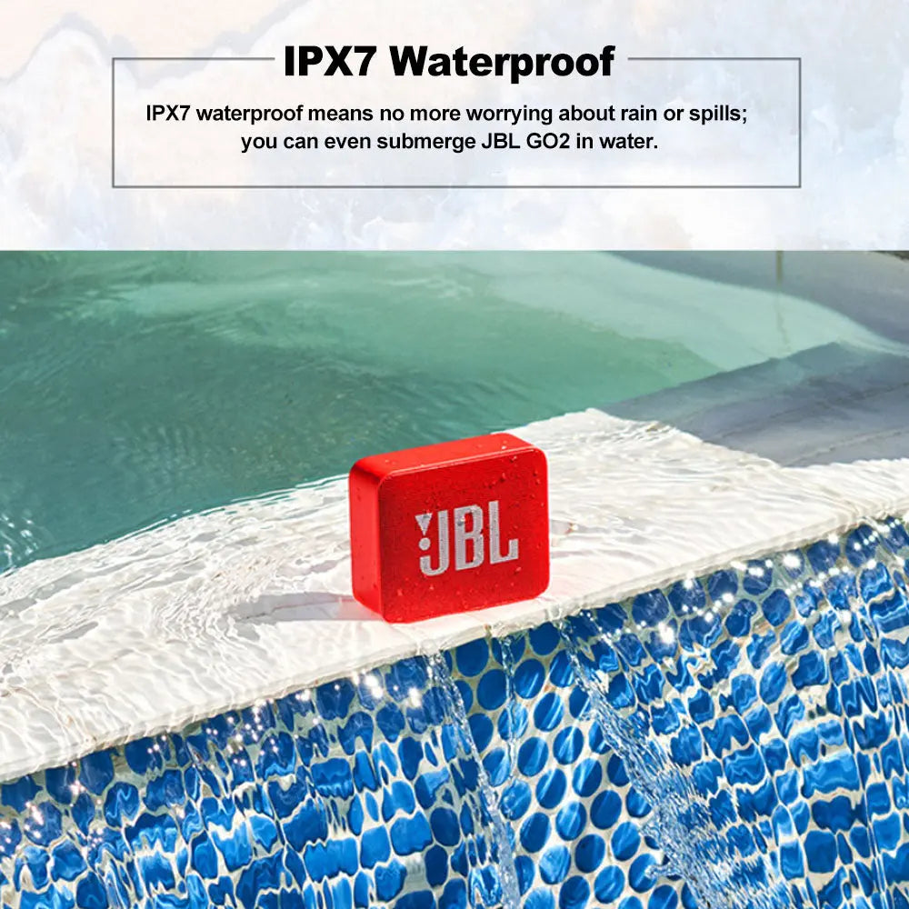 JBL GO-2 Wireless Bluetooth Speaker IPX7 Waterproof with Mic - USMAM0102 Teal Simba