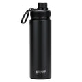 DRINCO® 22oz Stainless Steel Sport Water Bottle (Black) - USMOD098 Orchid Lavender