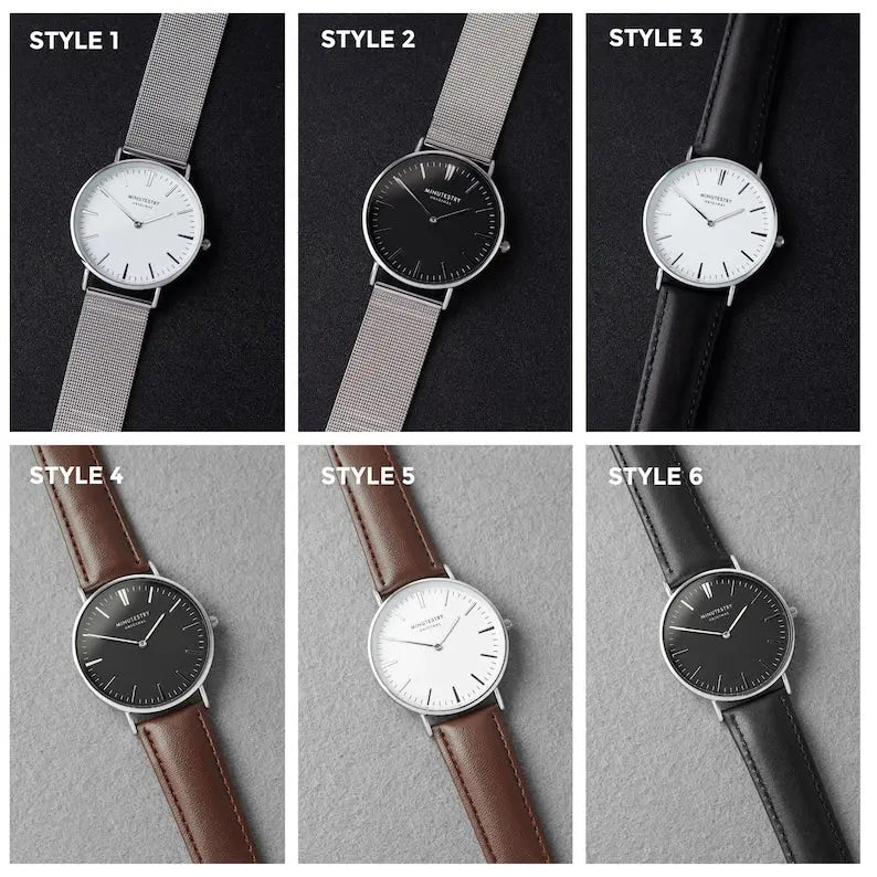Handwriting Gifts for Groom, Engraved Watch for Men - USM066 Green Millie
