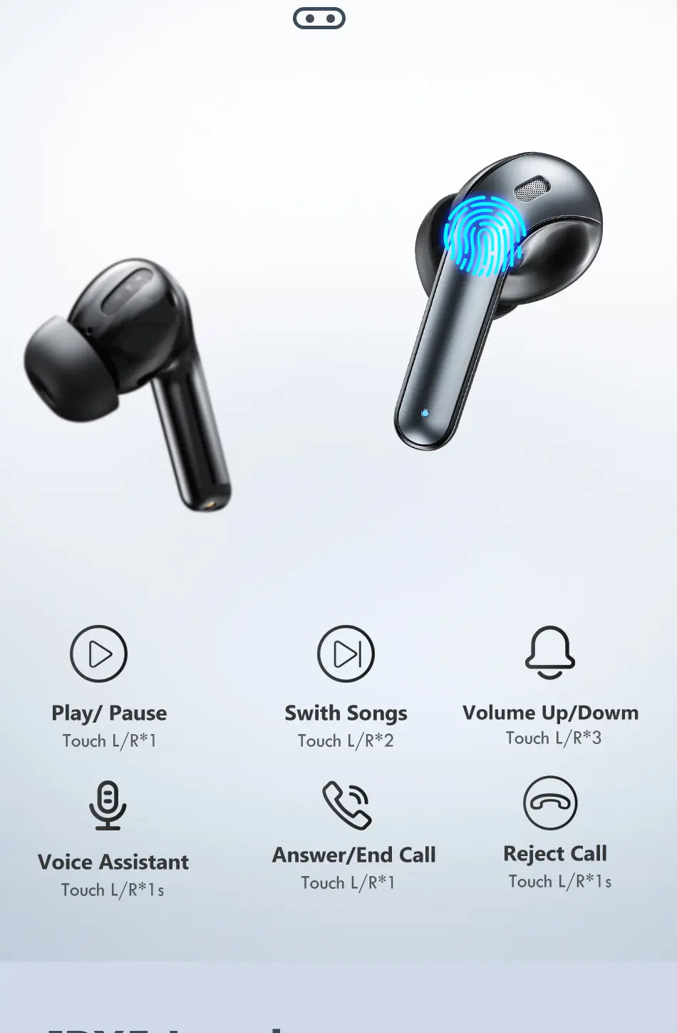 LED TWS Earbuds Bluetooth 5.0 Earphones for Huawei iPhone - USMMA0104 Teal Simba