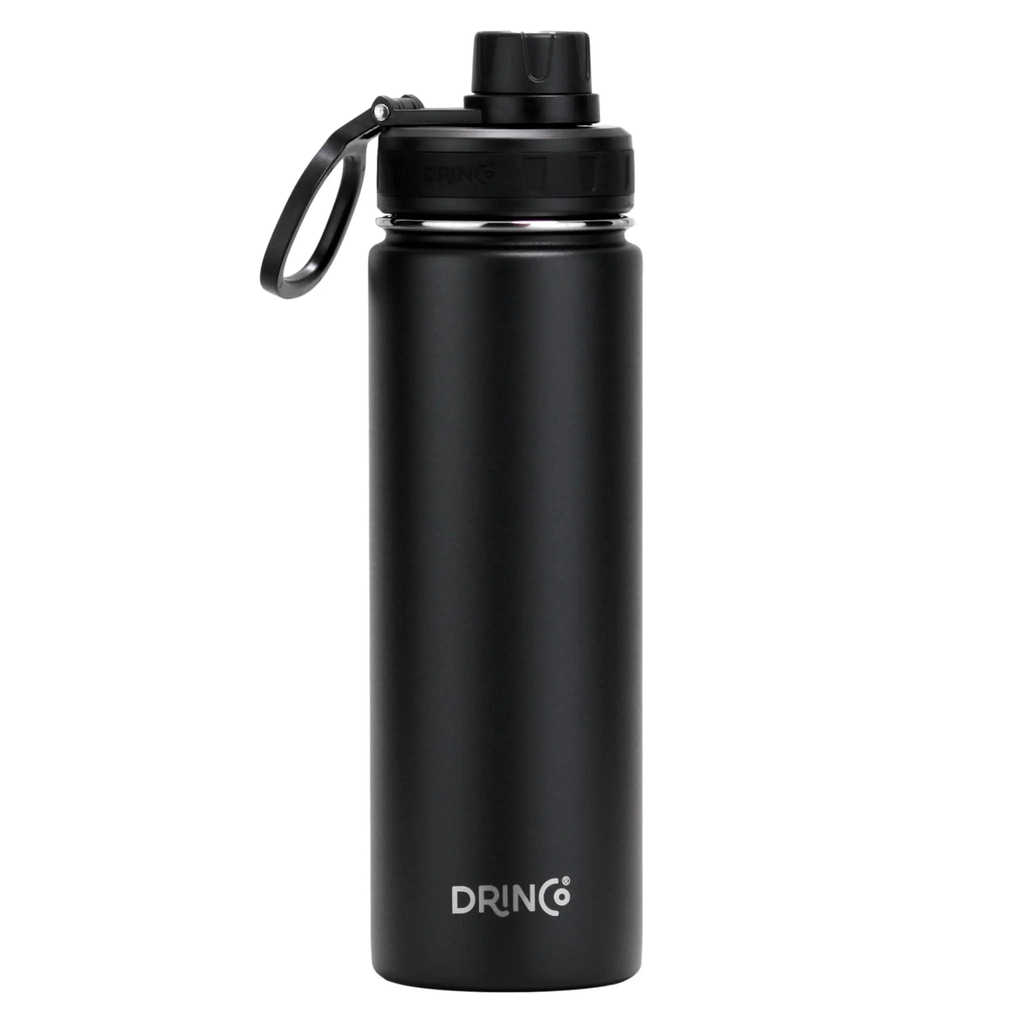 DRINCOÂ® 22oz Stainless Steel Sport Water Bottle - Black - USMWB-042 Orchid Lavender