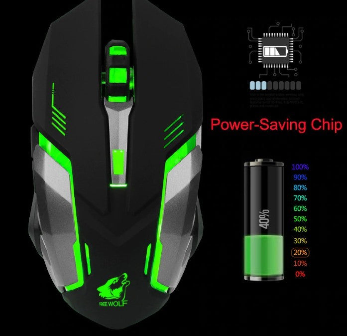 Ninja Dragon Stealth 7 Wireless Silent LED Gaming Mouse - USMMA095