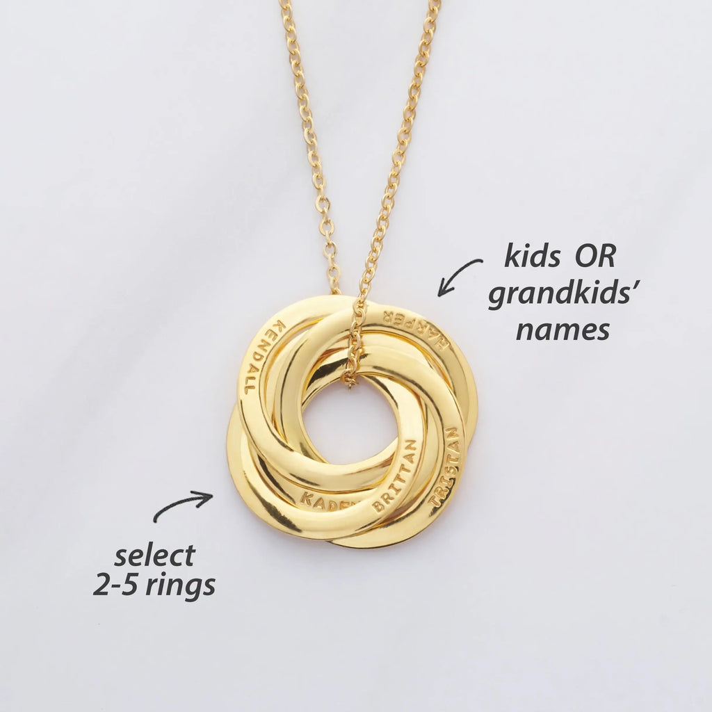Name Necklace, Personalized Gift Family Necklace - USMJ085 Green Millie
