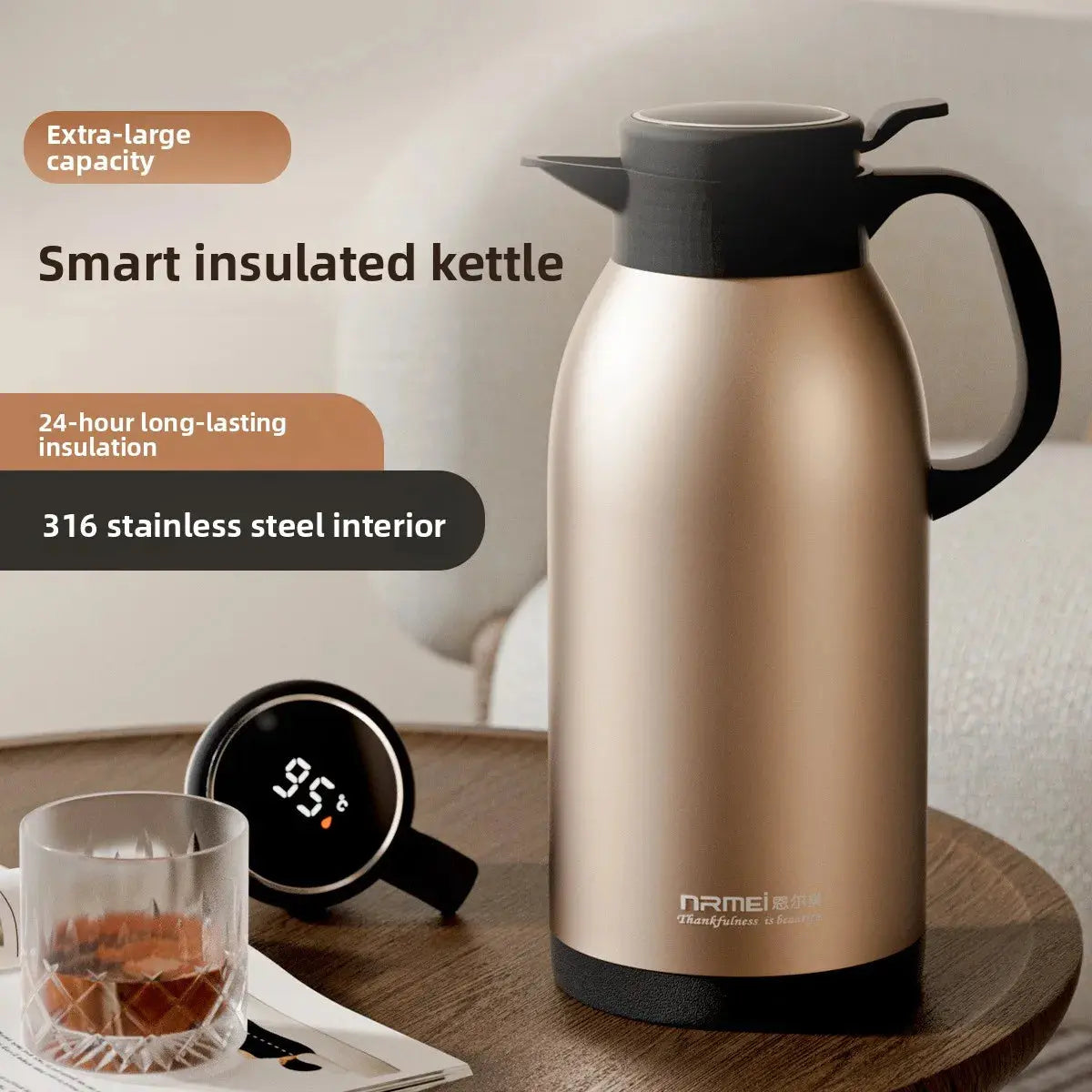 Smart Large Insulated Hot Water Pot/Bottle - USMWB-020 US-GiftStore-4U