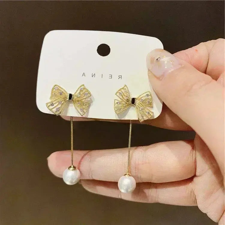 Green Crystal Golden Leaves Earrings for Women - USM003 US-GiftStore-4U