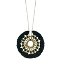 Tassel Halo Necklace - USMJ0338 DC-SLATE + SALT