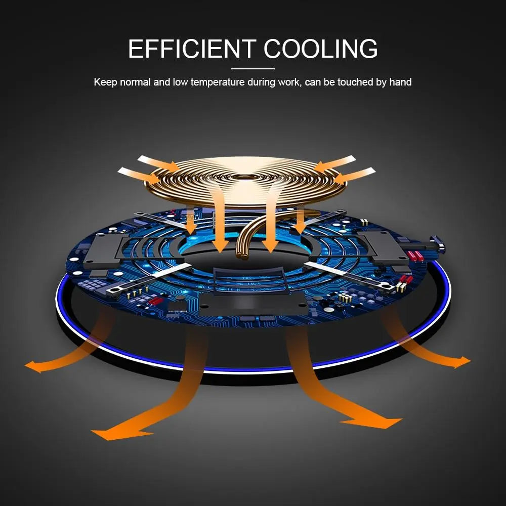 Dragon W9 30W Wireless Charging Pad - USMMA092 Yellow Pandora