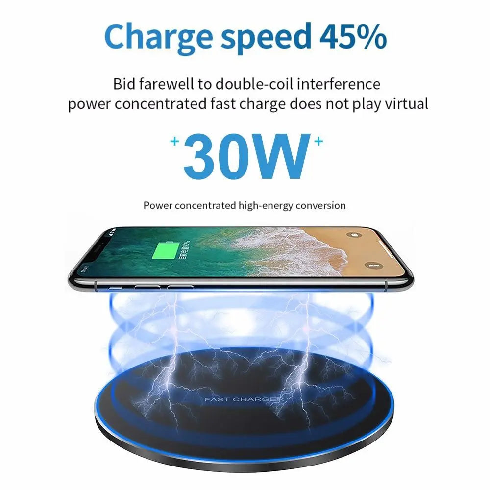 Dragon W9 30W Wireless Charging Pad - USMMA092 Yellow Pandora