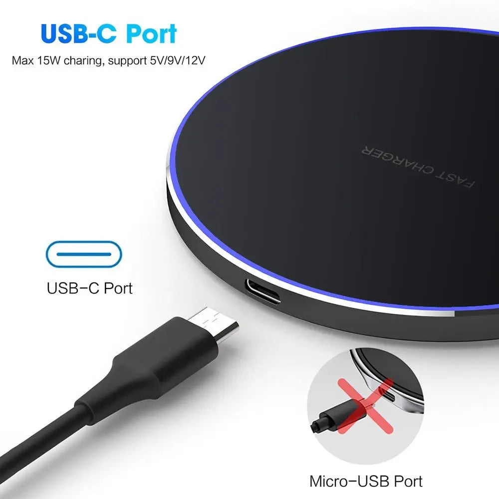 Dragon W9 30W Wireless Charging Pad - USMMA092 Yellow Pandora