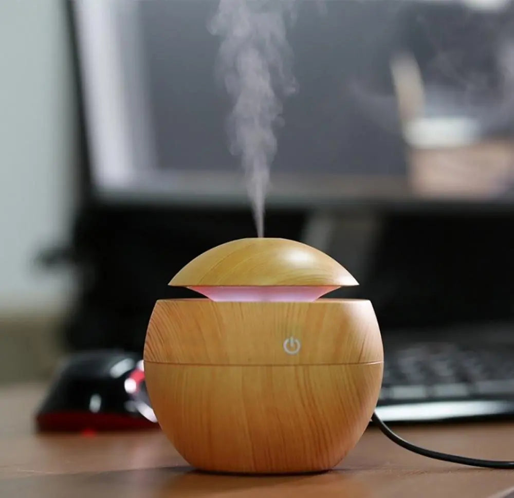 USB Ultrasonic Cool Mist Humidifier Air Purifier 7 Color Change LED - USM0108 Jade